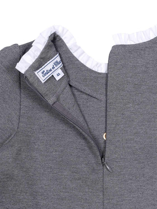 Kleid mit Stehkragen - Grau