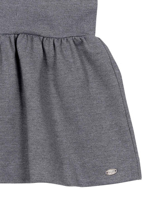 Kleid mit Stehkragen - Grau