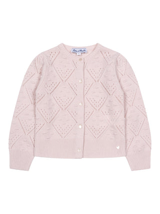 Pointelle Cardigan - Rosé
