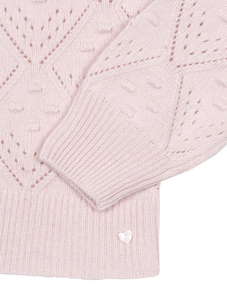 Pointelle Cardigan - Rosé