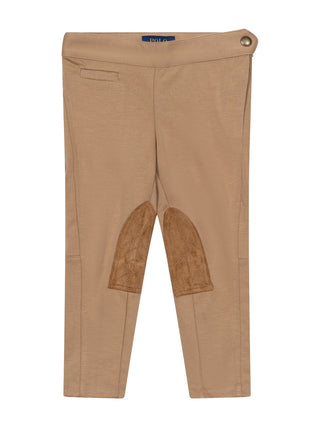 Ponte-Leggings im Reiterhosen-Look - Beige