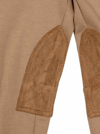 Ponte-Leggings im Reiterhosen-Look - Beige
