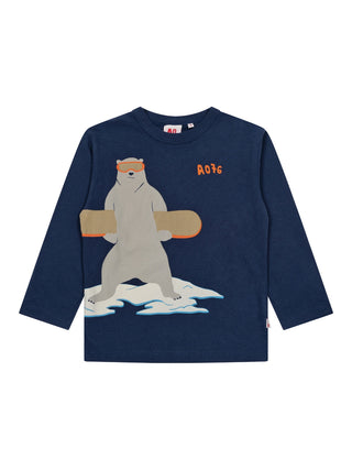 Ben T-Shirt Polar Bear - Navy