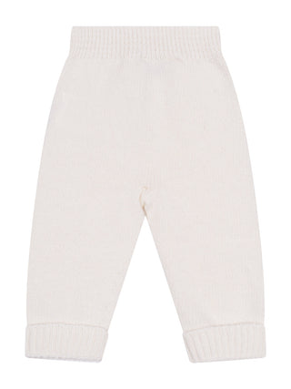 Strickhose aus Merinowolle – Creme