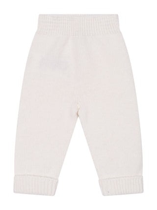 Strickhose aus Merinowolle – Creme