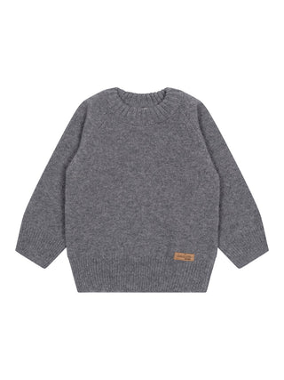 Pullover aus Merinowolle - Grau