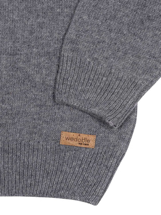 Pullover aus Merinowolle - Grau