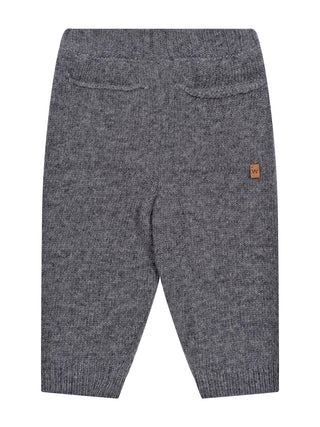 Hose mit Kordelzug aus Merinowolle - Grau
