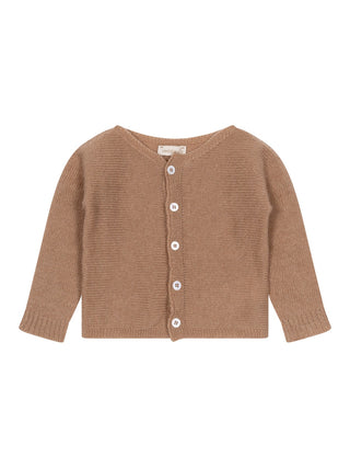Strickjacke aus Wolle und Kaschmir - Kamel