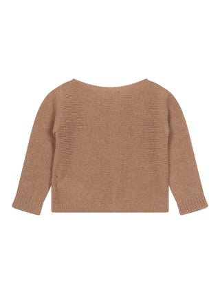 Strickjacke aus Wolle und Kaschmir - Kamel