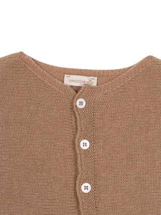 Strickjacke aus Wolle und Kaschmir - Kamel