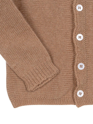 Strickjacke aus Wolle und Kaschmir - Kamel