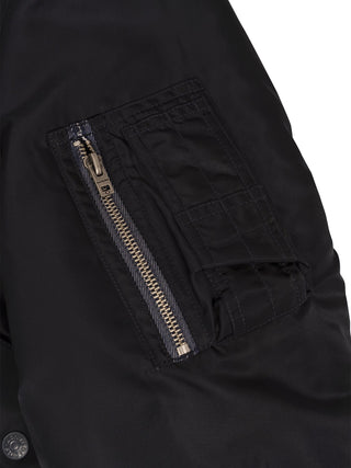 Bomberjacke aus Nylon in Nachtblau