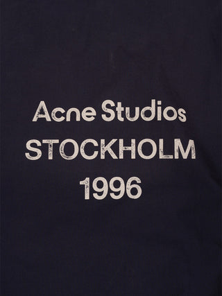 Washed Logo Jacke in Dunkelblau