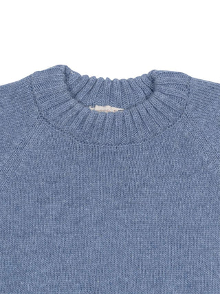 Pullover aus Merinowolle - Blau