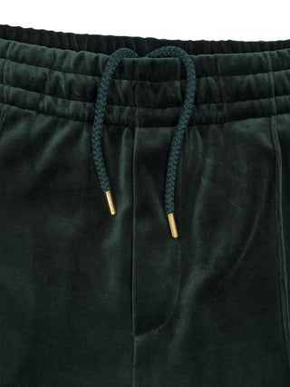 Velour Trackhose mit Streifen