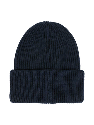 Mütze aus Kaschmir-Mix in Blau