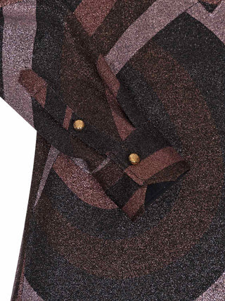 Langes Kleid mit glitzerndem Effekt
