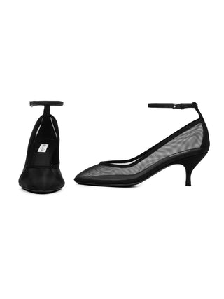 Nude Pump in 60 mm in Schwarz