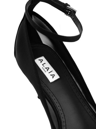 Nude Pump in 60 mm in Schwarz