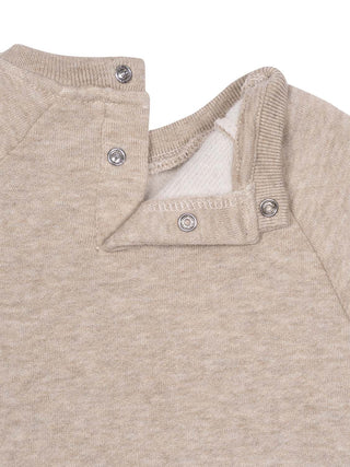 Sweatshirt mit Drachen-Print - Beige