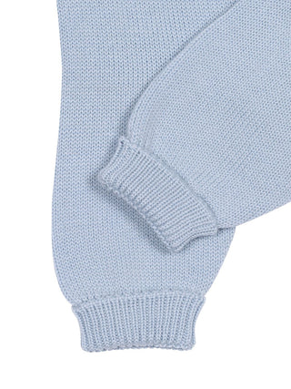 Latzhose aus Merinowolle - Blau