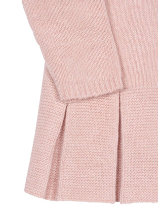 Jacquardkleid aus Merinowolle - Rosa