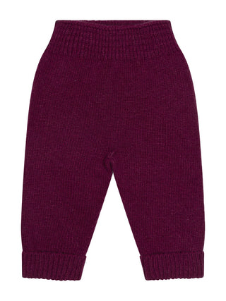 Strickhose aus Merinowolle – Bordeaux
