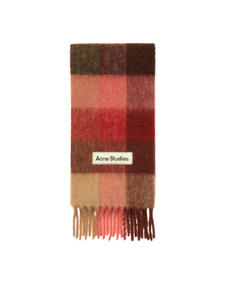 Karierter Schal aus Mohair