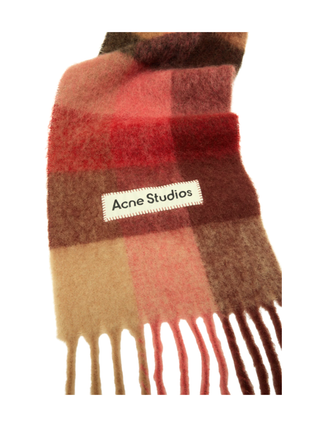 Karierter Schal aus Mohair