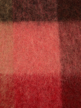 Karierter Schal aus Mohair