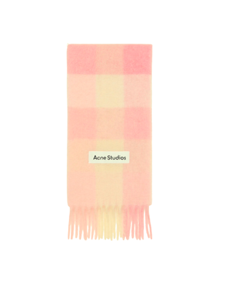 Karierter Schal aus Mohair