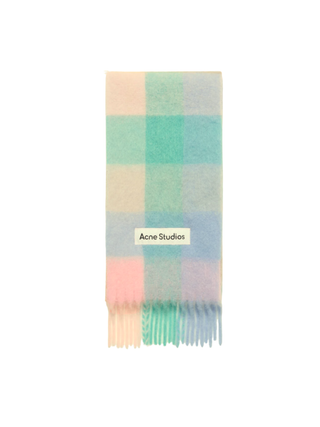 Karierter Schal aus Mohair