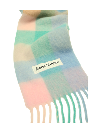 Karierter Schal aus Mohair