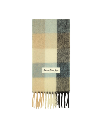 Karierter Schal aus Mohair