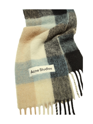 Karierter Schal aus Mohair