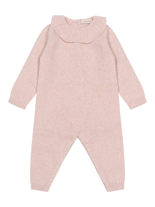 Jumpsuit aus Merinowolle - Rosa