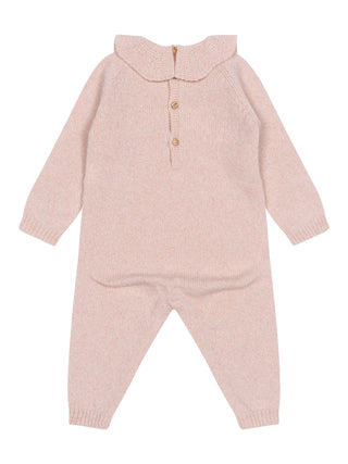 Jumpsuit aus Merinowolle - Rosa