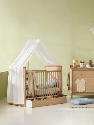 Camp Novel Betthimmel für Babybett, transparent weiß