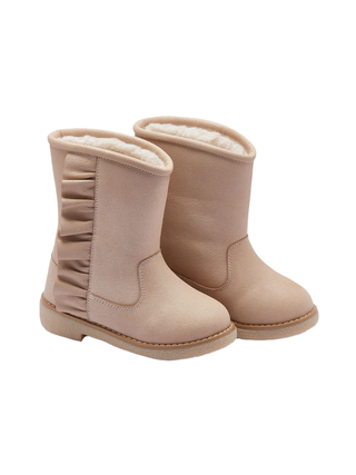 Kirsti Boots - Ivory Leather