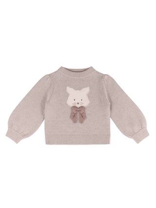 Denna Merino Wool Sweater, Cat - Ash Rose Melange