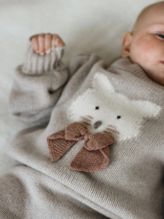 Denna Merino Wool Sweater, Cat - Ash Rose Melange