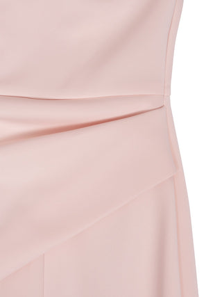 Drapiertes Abendkleid in einem Roséton