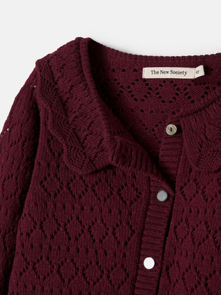 Luma Cardigan - Burgunderrot