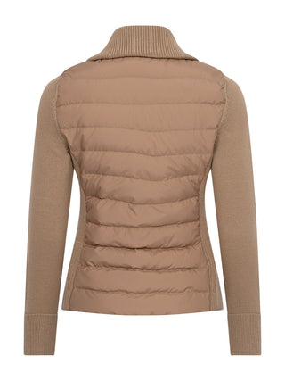 Cardigan mit Daunen-Besatz