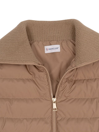 Cardigan mit Daunen-Besatz