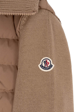 Cardigan mit Daunen-Besatz