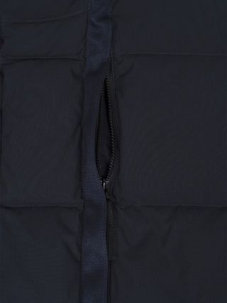 Steppjacke mit Logo-Patch in Dunkelblau