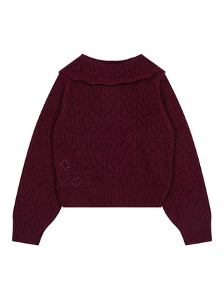 Luma Cardigan - Burgunderrot