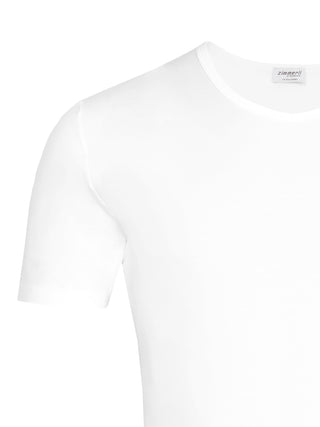 Pure Comfort T-Shirt Kurzarm Rundhals -Weiß
